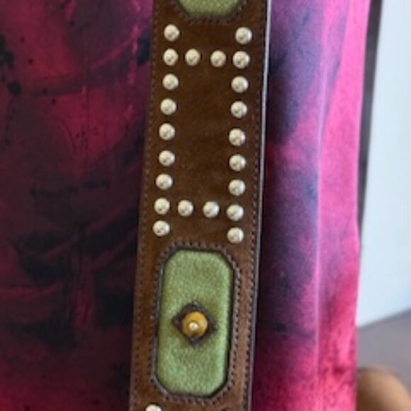 Prada Suede brown with alligator straps, messenger, shoulder bag, vintage - Picture 3 of 16